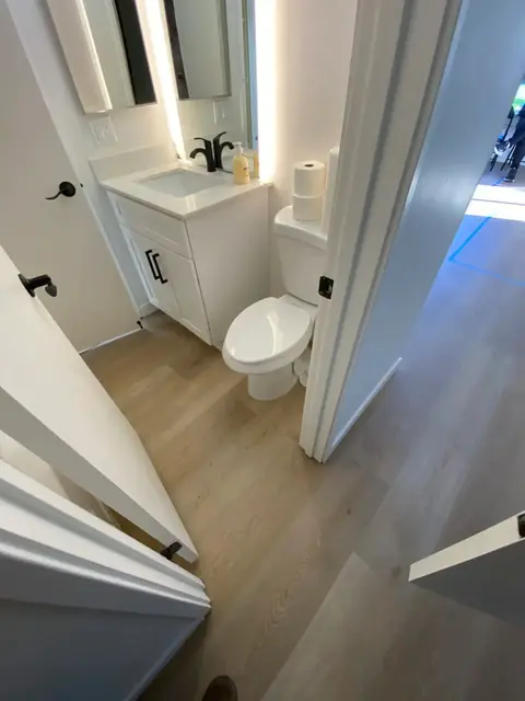 Compact powder room